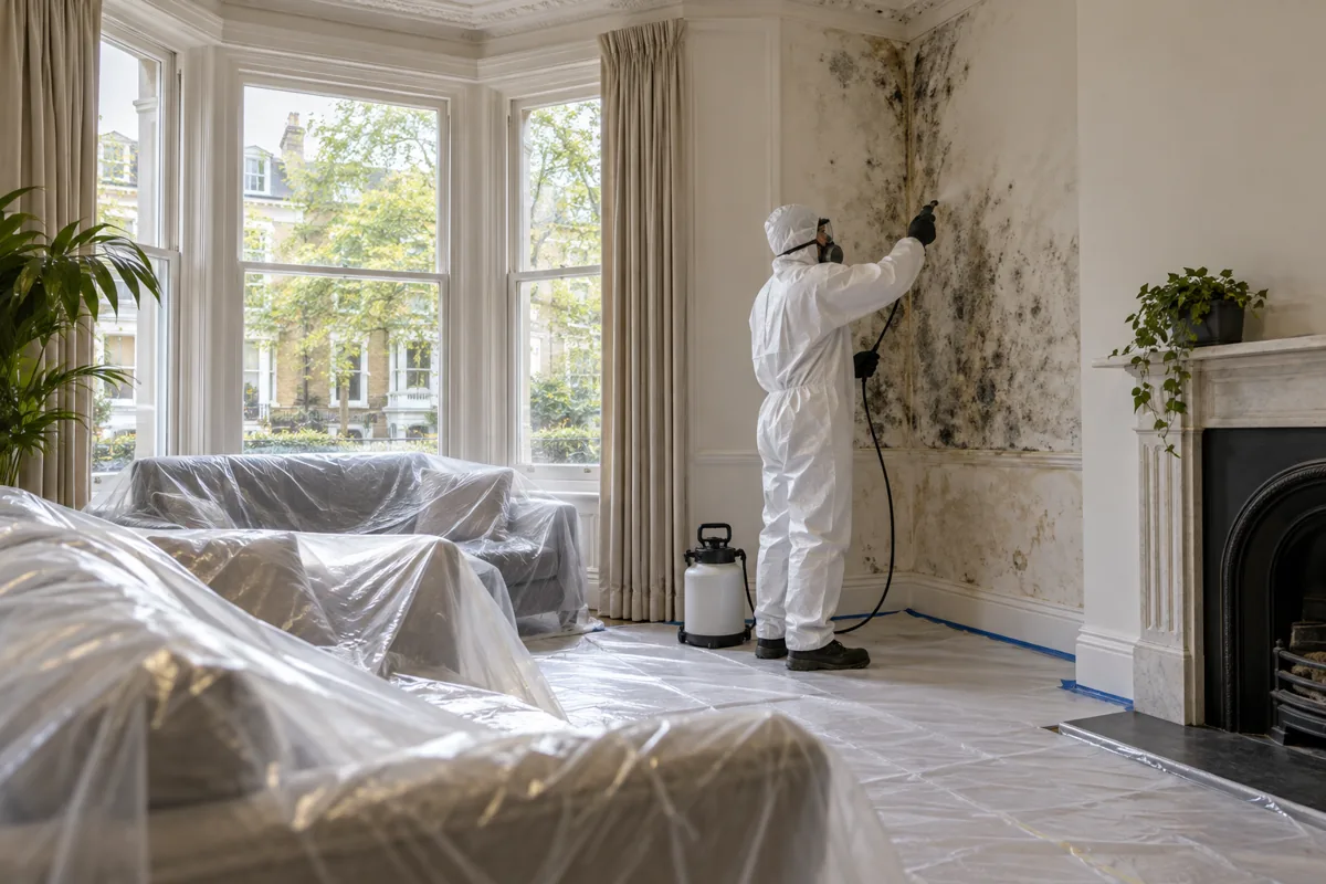 Room set aside for assessed mould treatment