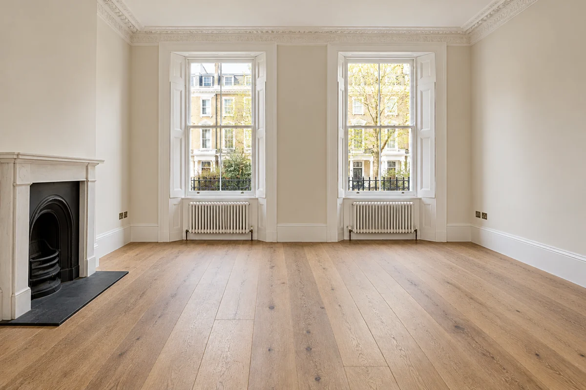 Generated illustration of a room after the final clean