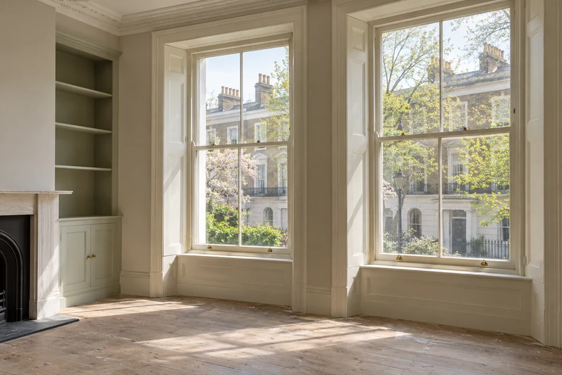 Cleaning windows and frames after renovation